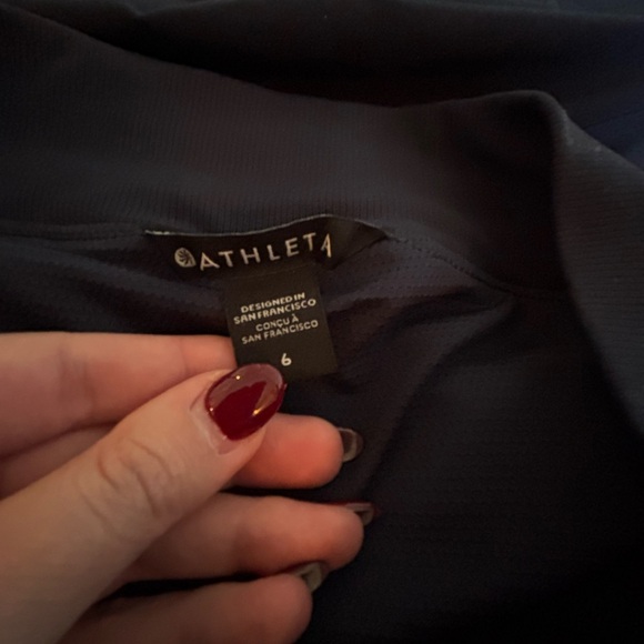 Athleta Black Soho Skort in Navy Blue Size 6 Pickleball Golf Tennis - Picture 4 of 5